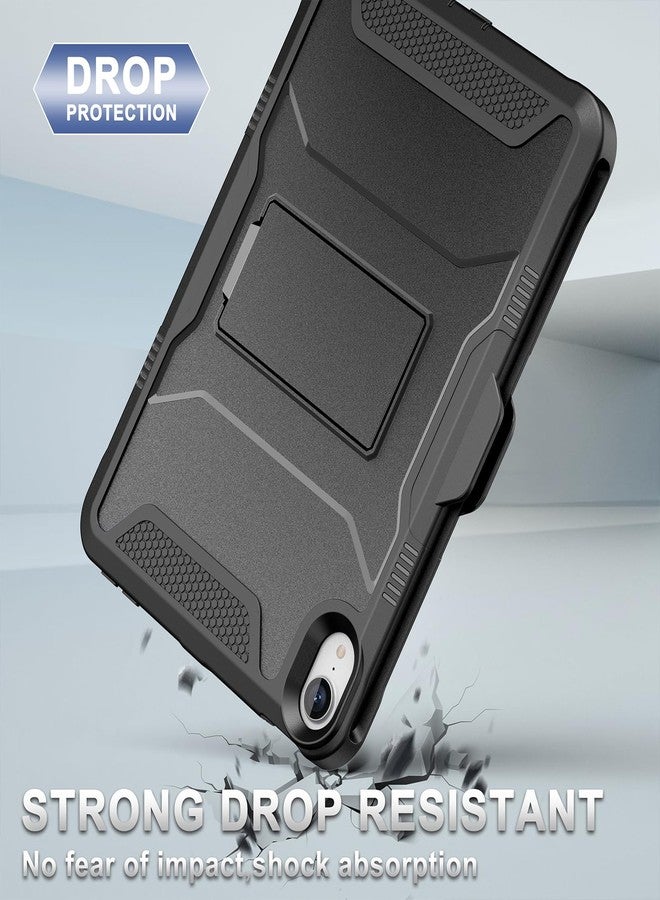 Soke Case for iPad mini 7 (A17 Pro) 2024/ Mini 6 2021 8.3 Inch,with Built-in Screen Protector and Kickstand, Rugged Full-Body Protective Cover for Apple iPad mini 7th/6th Generation - Black - Image 4